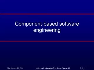 component based software engineering