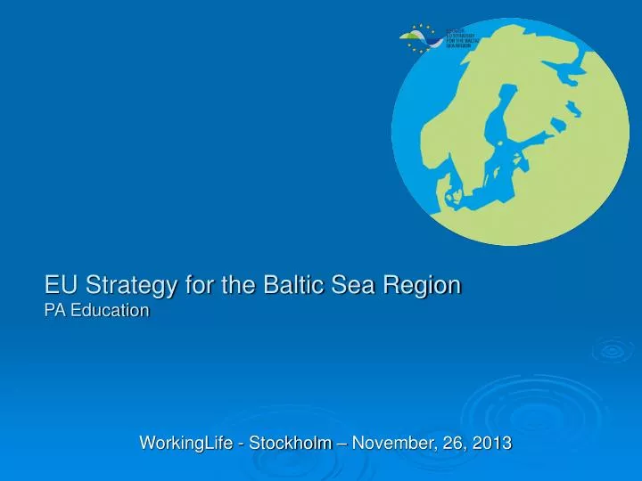 eu strategy for the baltic sea region pa education