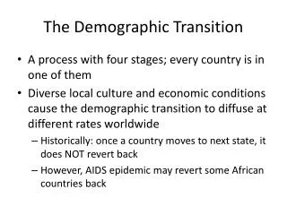 The Demographic Transition