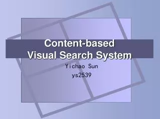 Content-based Visual Search System
