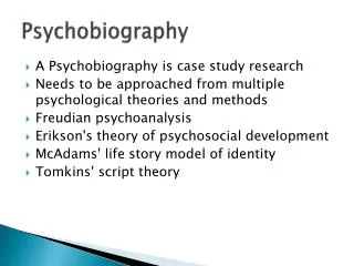Psychobiography