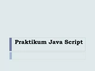 praktikum java script