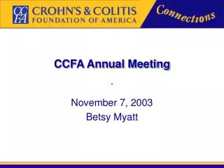 CCFA Annual Meeting