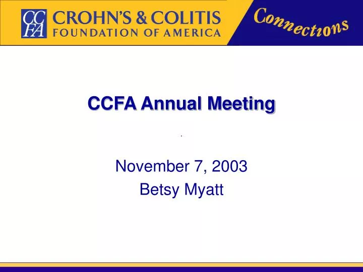 ccfa annual meeting