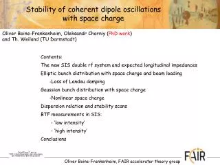 Stability of coherent dipole oscillations with space charge