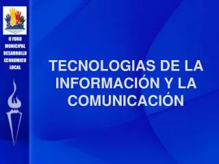 tecnologias de la informaci n y la comunicaci n