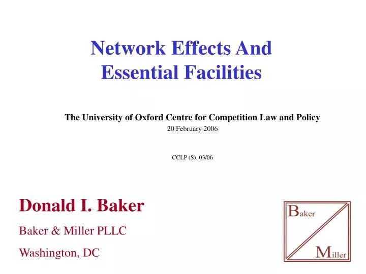 network effects and essential facilities