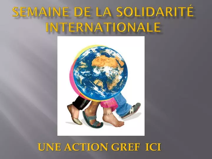semaine de la solidarit internationale