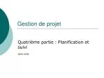 Gestion de projet - slide 1