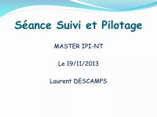 s ance suivi et pilotage