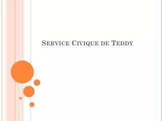service civique de teddy