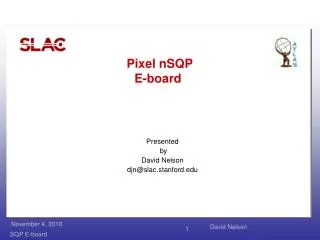 Pixel nSQP E-board