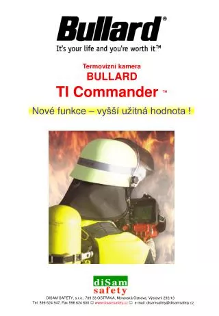 Tel. 596 624 947, Fax 596 624 600 â˜º disamsafety.cz â˜º e-mail: disamsafety@disamsafety.cz