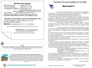 Paroisse St.Jean-Baptiste de la Salle