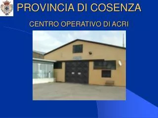 centro operativo di acri