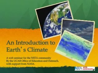 An Introduction to Earth ’ s Climate