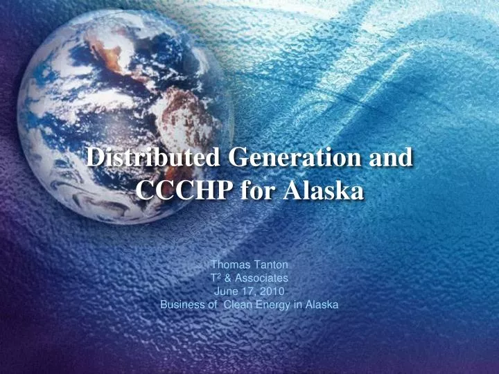 distributed generation and ccchp for alaska