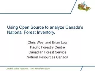 Using Open Source to analyze Canada’s National Forest Inventory.