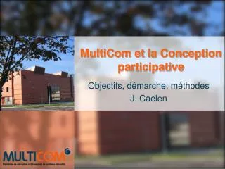 multicom et la conception participative