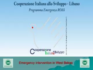 Emergency intervention in West Bekaa