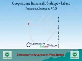 emergency intervention in west bekaa