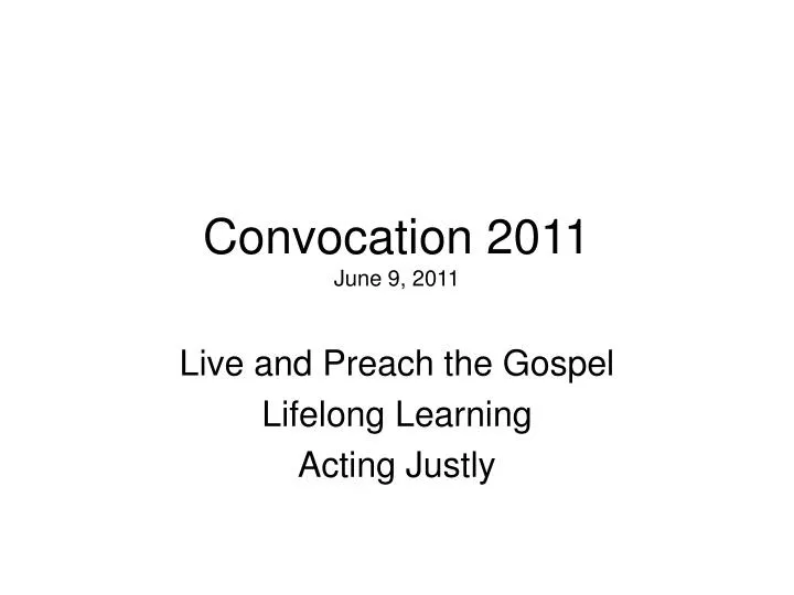 convocation 2011 june 9 2011