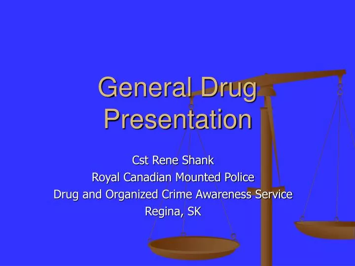 general drug presentation
