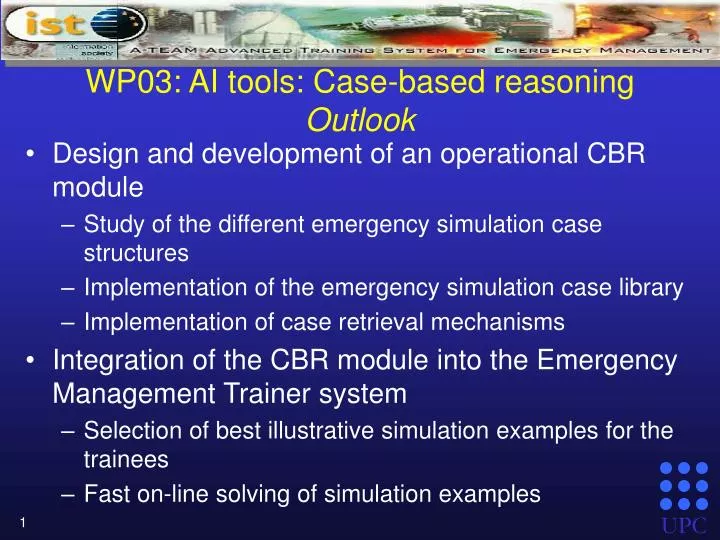 wp03 ai tools case based reasoning outlook