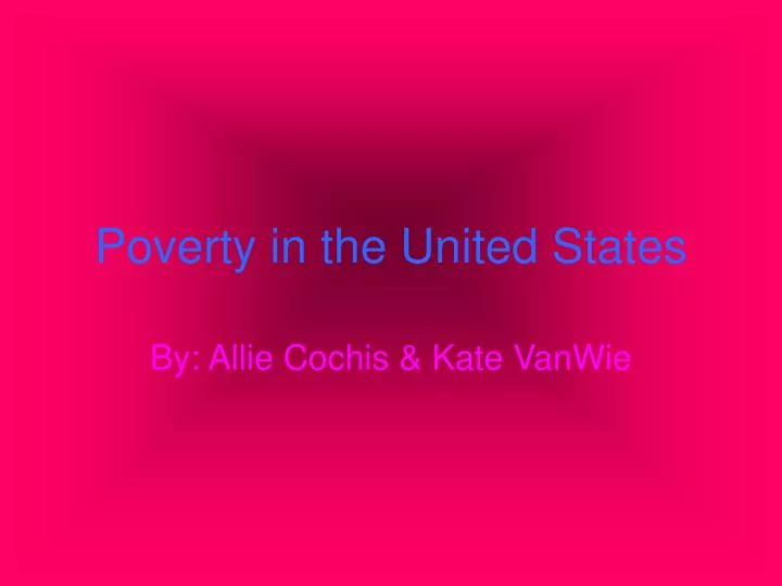 poverty in the united states