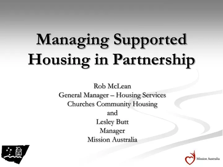 managing supported housing in partnership