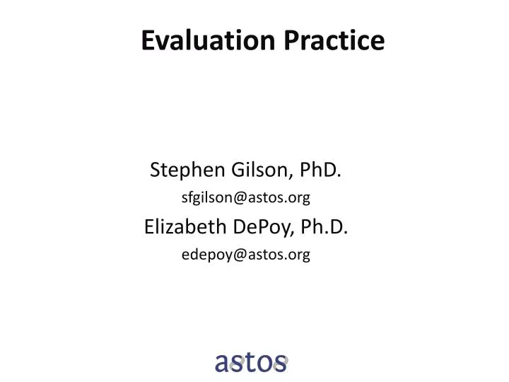 evaluation practice