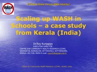 Scaling up WASH in Schools – a case study from Kerala (India)