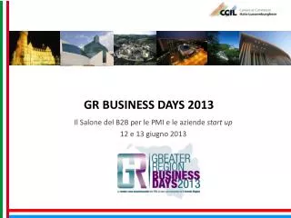gr business days 2013