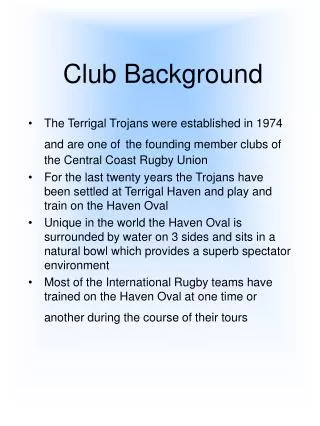 club background