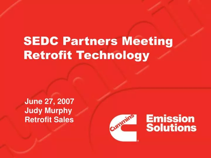 sedc partners meeting retrofit technology