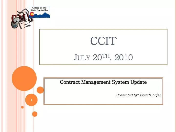 ccit july 20 th 2010