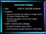 Community Colleges