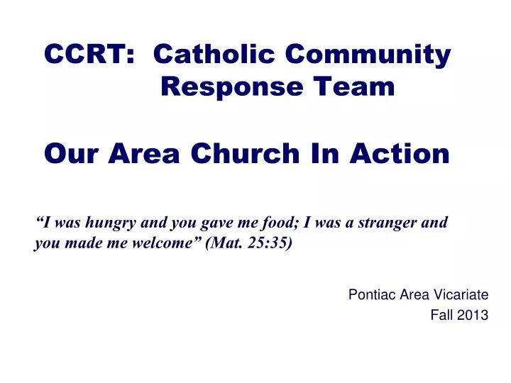 ccrt catholic community response team our area church in action