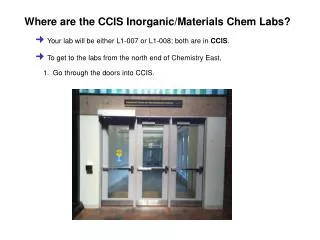 Where are the CCIS Inorganic/Materials Chem Labs?