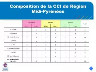 composition de la cci de r gion midi pyr n es