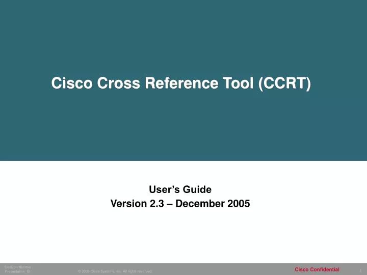 cisco cross reference tool ccrt