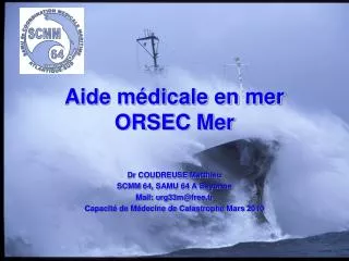aide m dicale en mer orsec mer