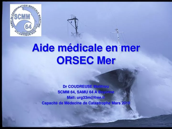 aide m dicale en mer orsec mer