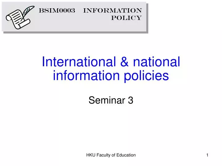 international national information policies