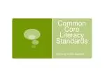 Common Core Literacy Standards - slide 1