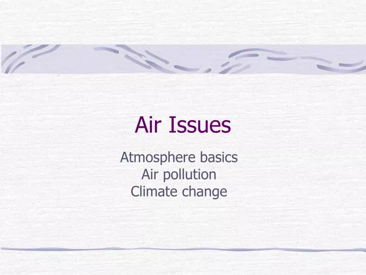 air issues