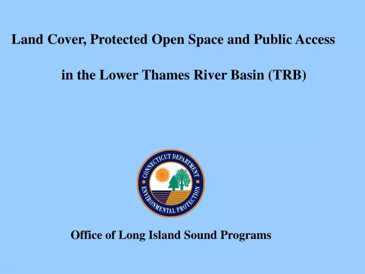 land cover protected open space and public access