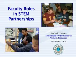 Faculty Roles in STEM Partnerships