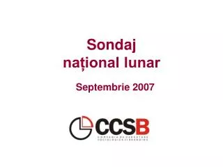 sondaj na ional lunar