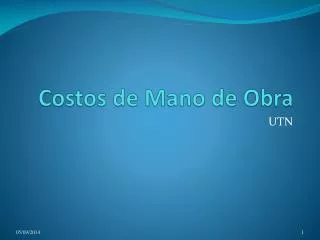 costos de mano de obra